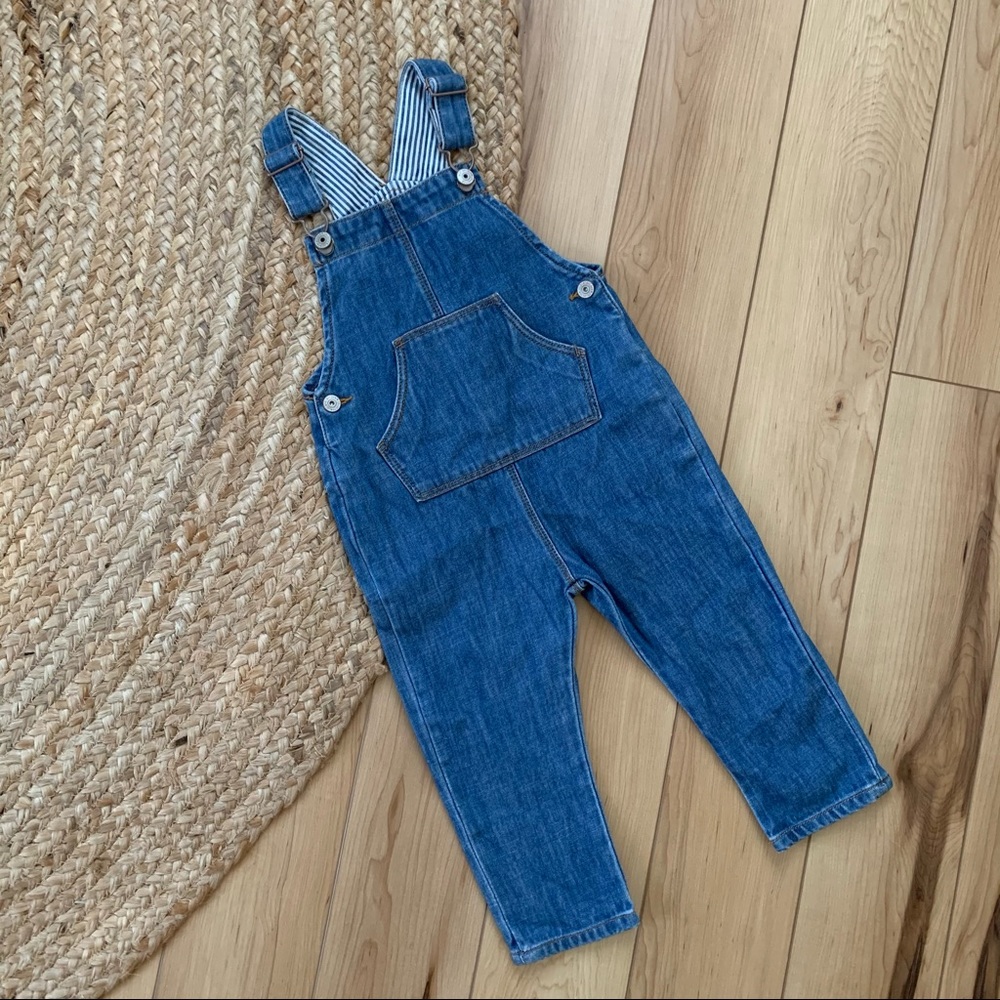 Zara denim overalls